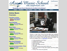 Tablet Screenshot of edu.asaphmusic.com