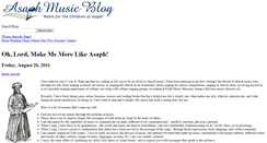 Desktop Screenshot of blog.asaphmusic.com