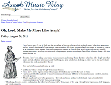Tablet Screenshot of blog.asaphmusic.com